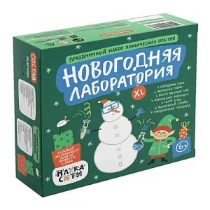 Набор опытов химических «Новогодняя лаборатория XL» 6+, изображение 1