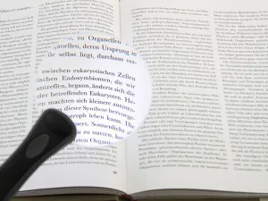 Лупа на ручке Veber 2,5x, 90 мм, с подсветкой (MG2B-3), изображение 2
