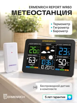 Метеостанция Ermenrich Report WR60, изображение 16