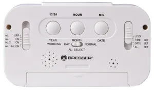 Часы настольные Bresser MyTime Duo LCD, белые, изображение 5