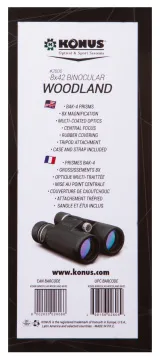 Бинокль Konus Woodland 8x42, изображение 15