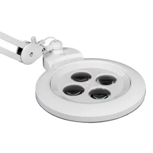 Лупа-лампа на струбцине Veber LED Bi-color, со сменными линзами и подсветкой (8608D), изображение 3