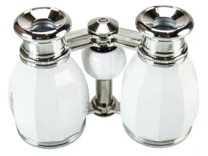 Бинокль театральный Veber Opera БГЦ 4x30, бело-серебристый, изображение 2