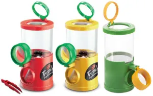 Банка для насекомых Navir «Обзор с трех сторон» с лупами, пинцетом и жуком, изображение 5