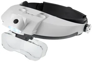 Лупа налобная Veber 1x/1,5x/2,0x/2,5x/3,5x, с подсветкой (81001-G), изображение 7