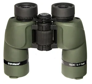 Бинокль STURMAN 10x36, зеленый, изображение 3