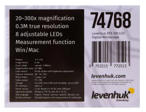 Микроскоп цифровой Levenhuk DTX 350 LCD, изображение 21